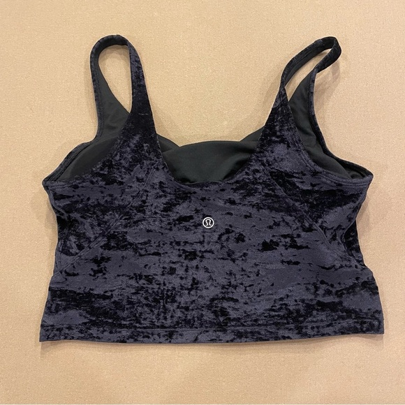 lululemon Special Edition Align Tank Crushed Velvet Black Size 10 - Picture 5 of 11